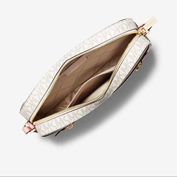 Michael Kors Jet Set Large Logo Crossbody Bag Price is fixed! - Picture 3 of 4